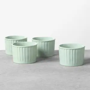 Hearth & Hand Magnolia Stoneware Ramekin Cookware (microwave safe) Green - set of 4