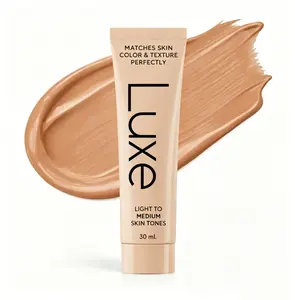 Luxe Color Changing Foundation for Women – Instantly Adapts to Your Skin Tone – Buildable Light-to-Medium, Medium Dark-to-Dark, Coverage – 12-Hour Wear – Natural Dewy Finish