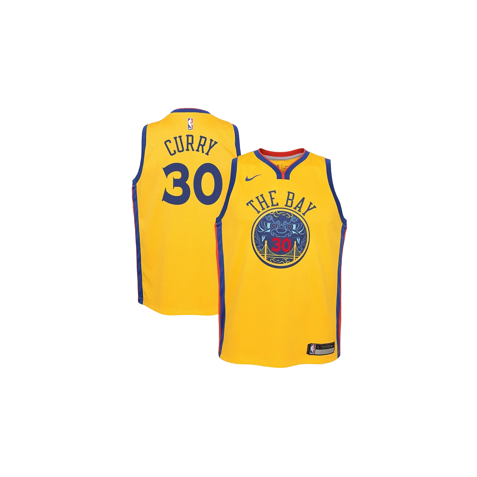 NBA Golden State Warriors Chinese Heritage Jersey "Stephen Curry - Yellow" 9Z2B7BY1P CURRY