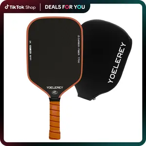 YOELEREY Carbon Fiber Pickleball Paddle T700 Raw Fiber for Power & Consistency USAPA Approved 3K CAS 16mm Core Ultra Comfort Grip