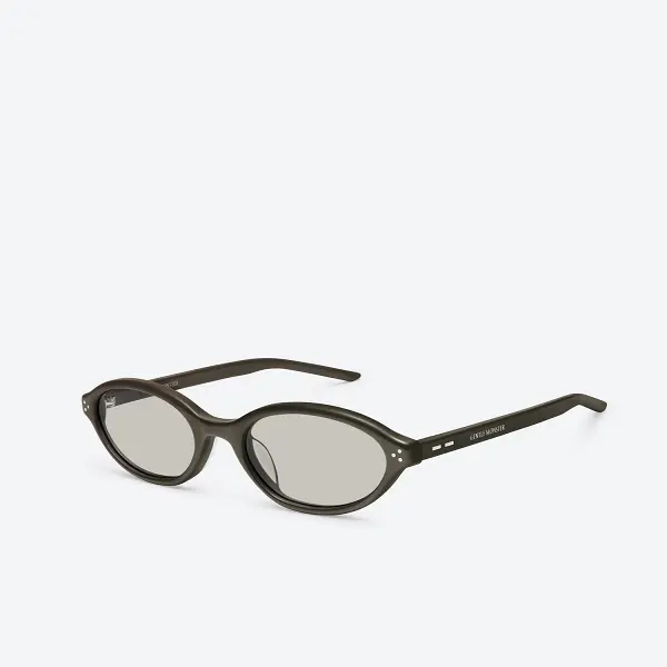 GENTLE MONSTER La Cha BR4 Brown Frame Gray Lenses Round Shape