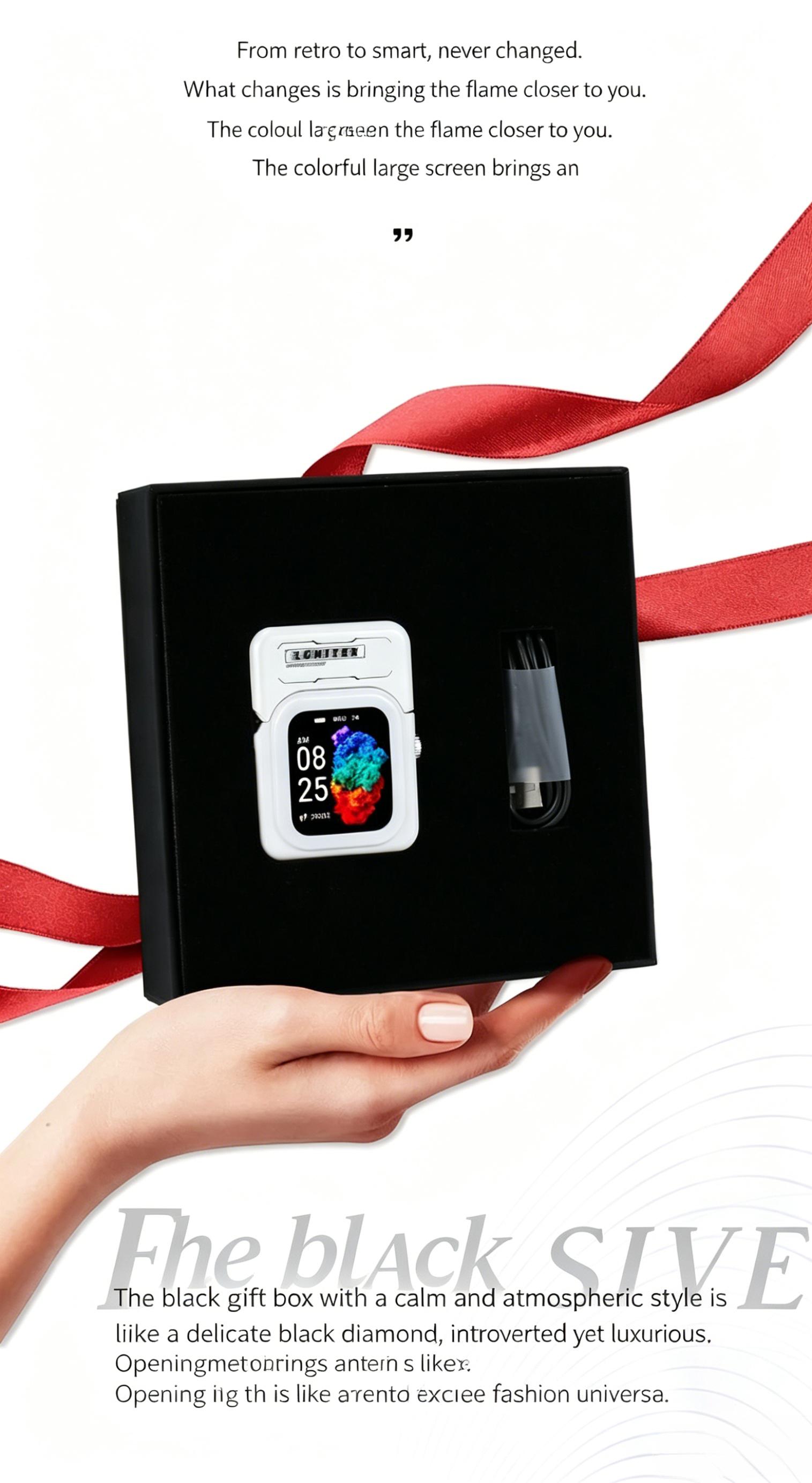 2026 New Model Multi-Functional Smart Touch Screen Arc Lighter - Bluetooth USB Rechargeable, Windproof Electric, Premium High-End Men's Accessory, Unique Room Decor Birthday Gift for Men