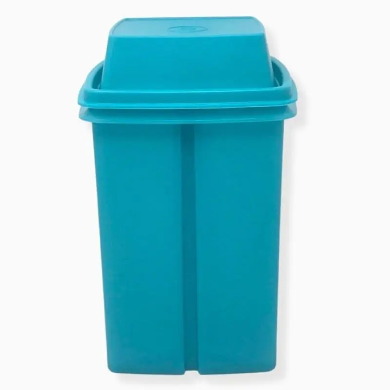 Home & Kitchen 2L Aqua Blue Preserving Container - Airtight Food Storage, Durable Solid Plastic, Classic Shape, Leak-Proof Lid, Large Cylindrical Design for Kitchen Utensil Organization, High Capacity Container, Leakproof Container