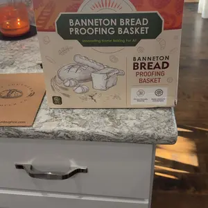 Product Review of Banneton Bread Proofing Basket Set,10 Inch Round & 9 Oval Sourdough Bread Baking Supplies With Linen Liner - Sourdough Starter Kit Silicone Pot from a**3