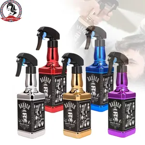 Water Sprayer 500ml/16.9oz Hair Spray Bottle Hairdressing Barber Spray Bottle Whisky Squirt Bottle Mist Salon Hair Tools Home Gardening