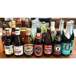 20 Plus Assorted International Beer Bottles Full and Empty Vintage Mix - Antique Beer Bottle Multi-Listing: Over 20 Global Brands Rare Variants Included
