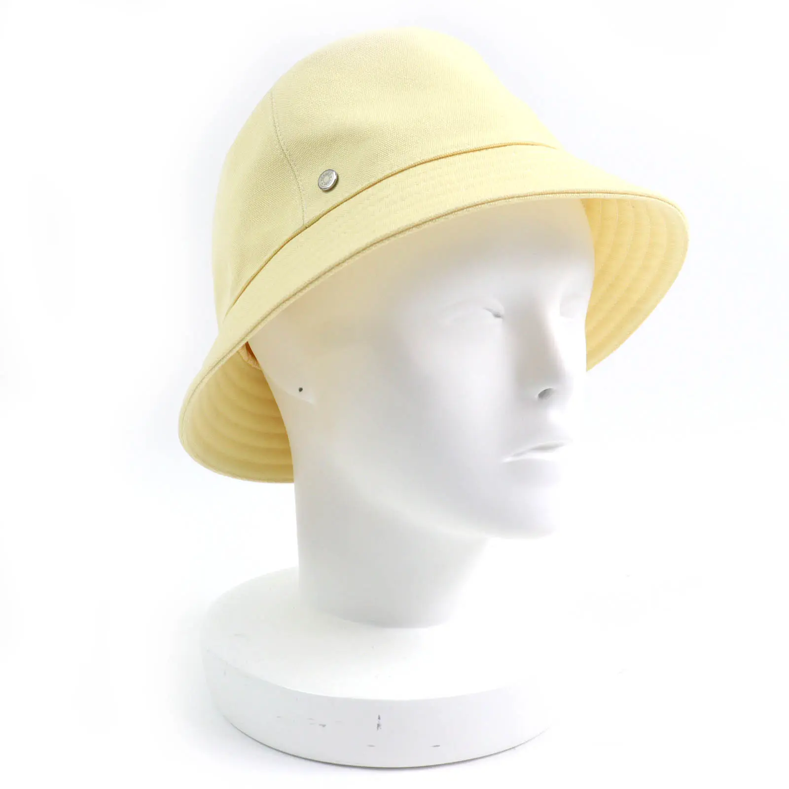 Pre-owned HERMÈS Cotton Small Leather Goods Hermes Calvi Bucket Hat