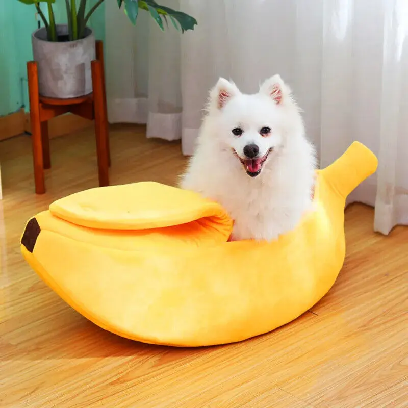Banana Cat Bed - Plush and Cozy Retreat for Your Feline Friend