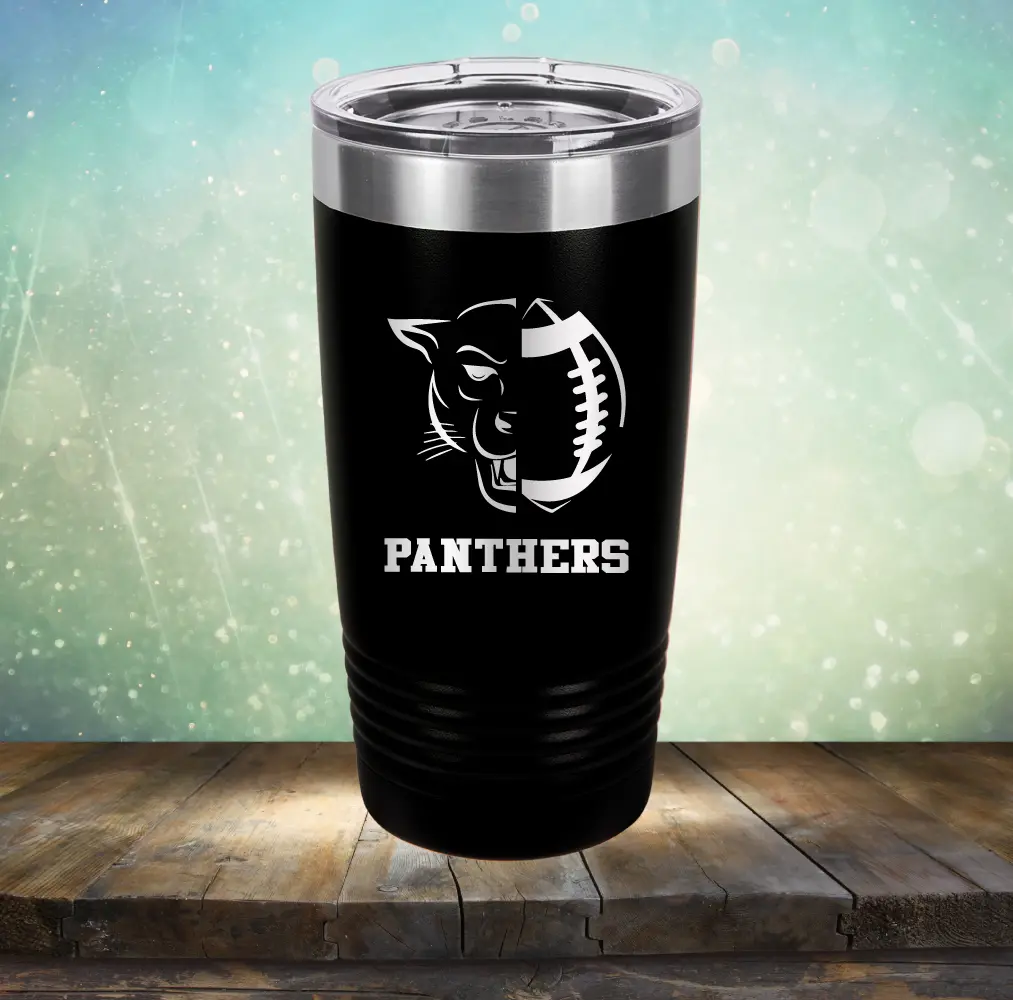 Panthers Football - Laser Etched Tumbler Mug