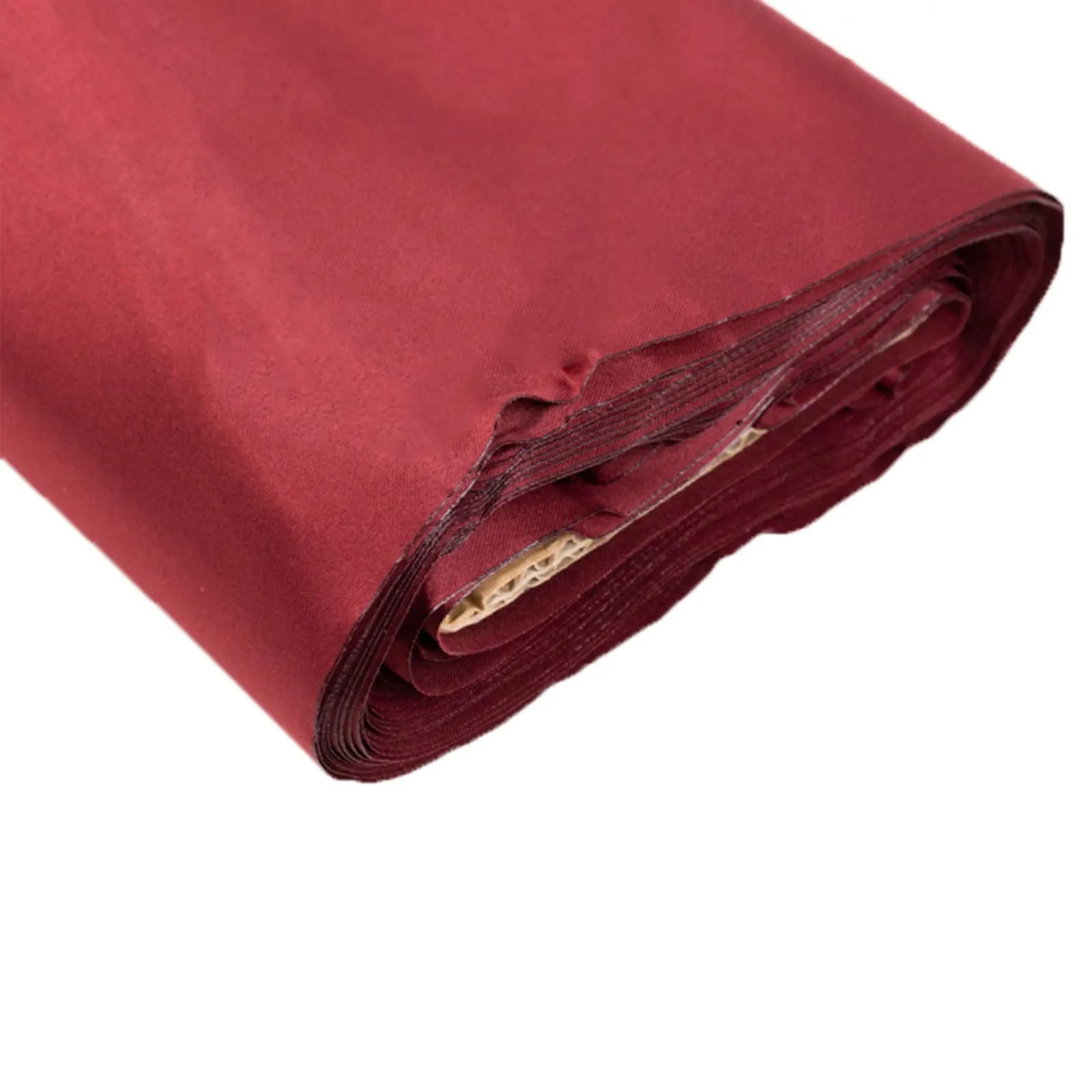 Burgundy Lamour Satin Fabric Bolt - 54"x10 Yards Heavy-Weight Plain Finish Dressmaking Fabric for Costume Ideas