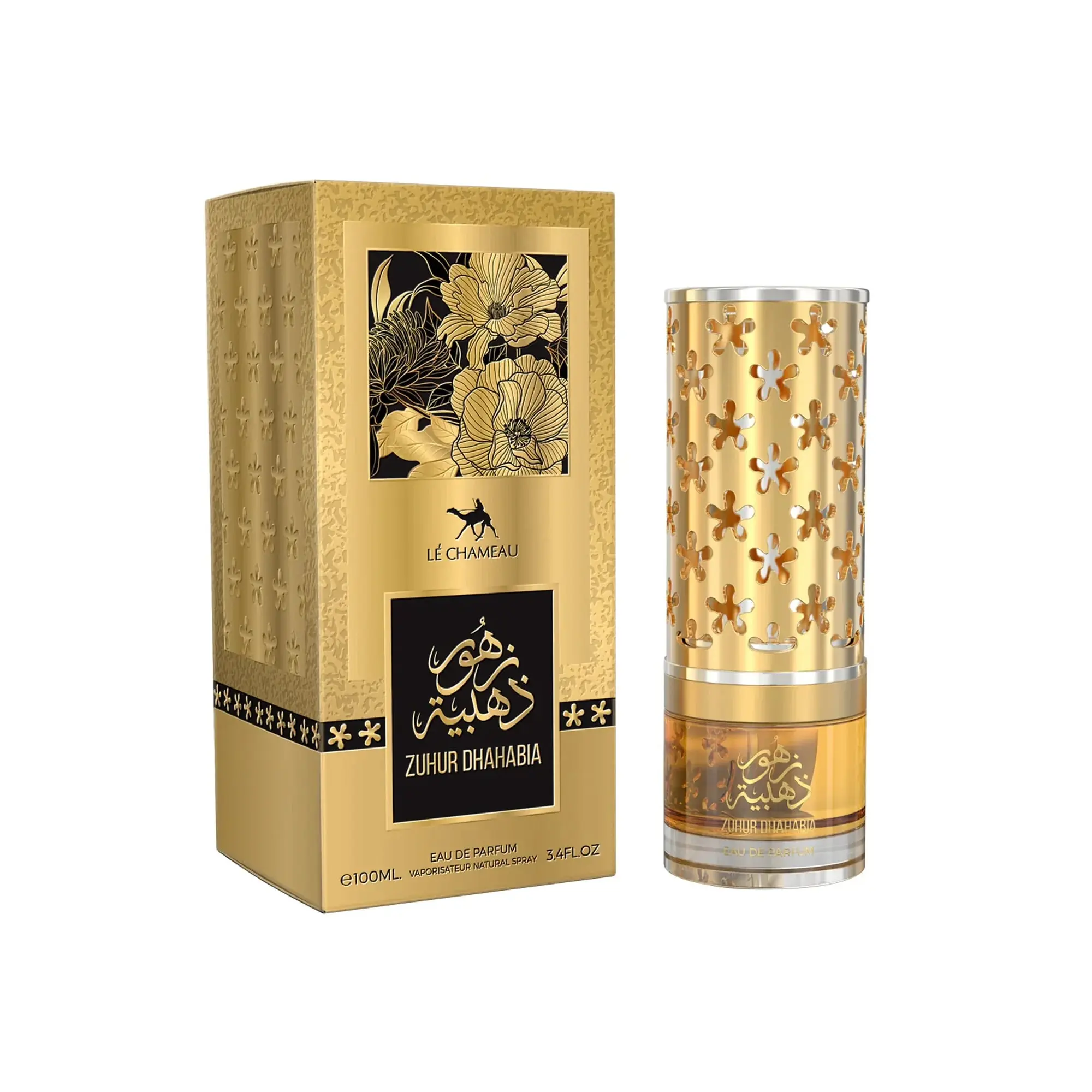 Le Chameau Zuhur Dhahabia Eau de Parfum 100ml - Luxury Gold Fragrance for Men and Women