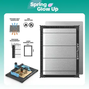 Artilume Honeycomb Laser Bed 300x400mm Aluminum Panel, Laser Engraver Working Table with Fast Heat Dissipation for Most Laser Cutting Machines