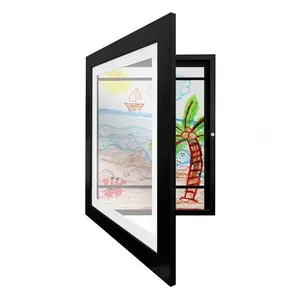 A4 Children's Art Frame Student Art Magnetic Storage Frame Flip Frame Rectangle Frame Mdf Picture Frame Multifunctional Frame