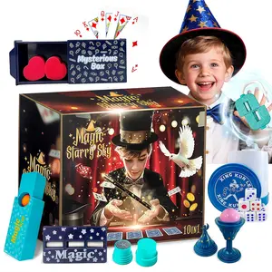 10 In 1 Magic props include dice, boxes, poker, and other props suitable for program performances, parent-child interaction, Suitable for Beginners and Children, Toys Suitable for Boys and Girls