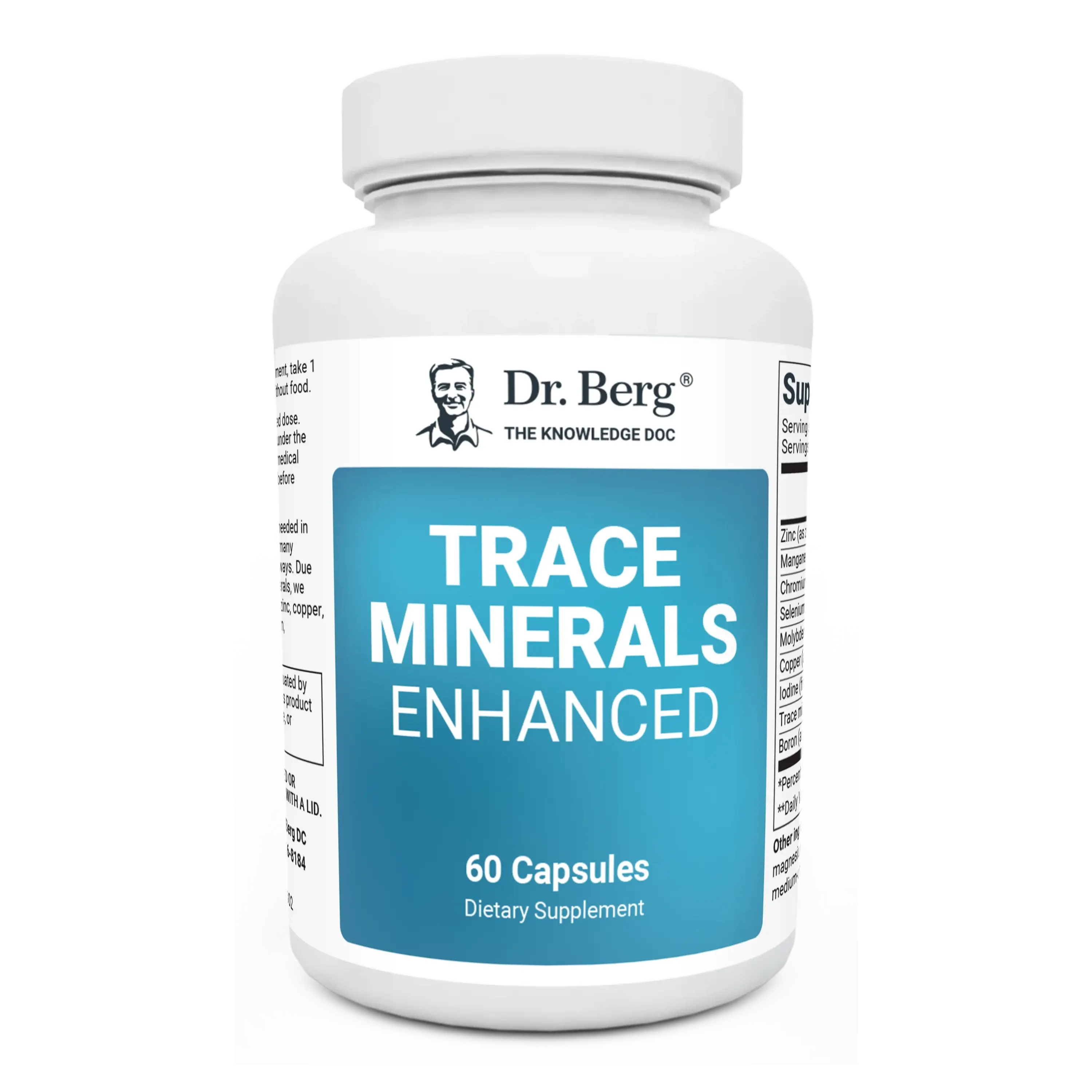 Trace Minerals Enhanced - 60 Capsules for Optimum Health - Supplement Edible Healthcare Fitness Dietary Vitamins