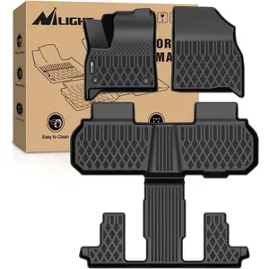 Nilight TPE Floor Mats for Chevy Traverse GMC Acadia 7 Seats 2024-2026 & Buick Enclave 7 Seats 2025 2026 All Weather Custom Fit Heavy Duty Floor Liners