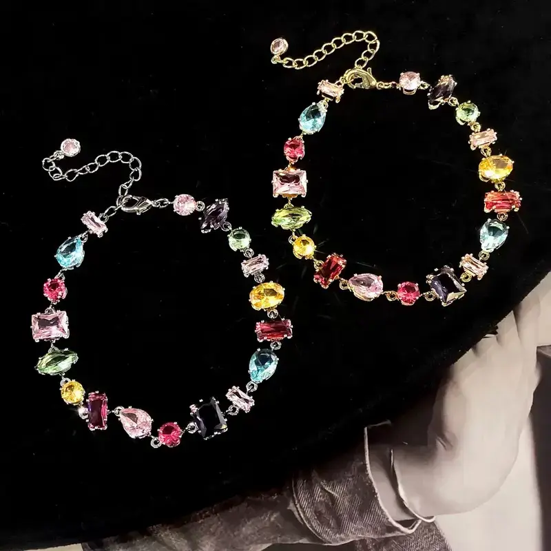 LittleAura B Dopamine Candy Bracelet for Women 18K Gold Plated Mood Boosting Jewelry Y2K Energy Beaded Bracelet Thoughtful Gift for Girlfriend BFF Her Jewelry For Christmas gifts