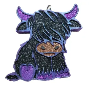 Full-Size Purple Highland Cow AirFRESHIEner