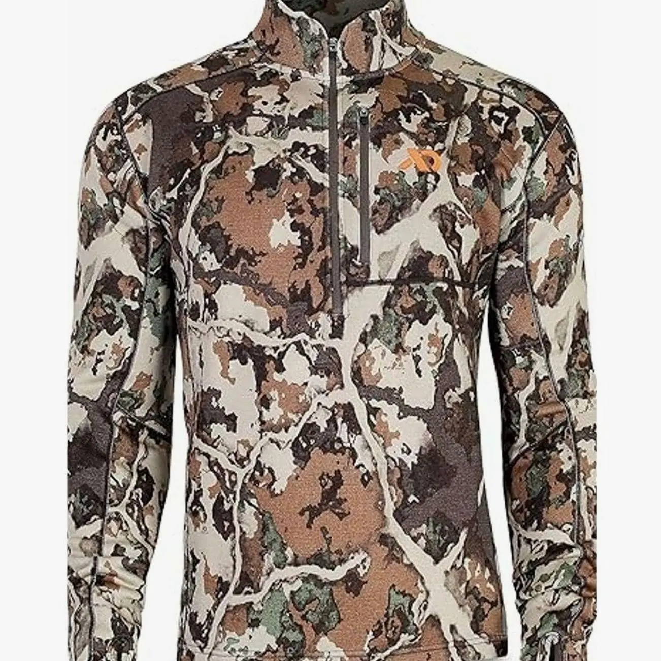 Men's Furnace Quarter Zip - Merino Camo Hunting Long Sleeve, Insulated Midlayer, Hunting Gear For Men 4 KD7