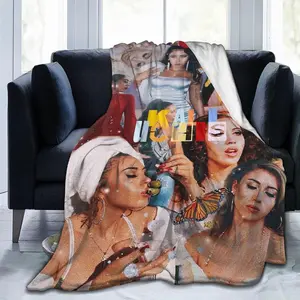 Kali Singer Uchis Throw Blanket Flannel Soft Cozy Blankets and Throws for Couch Sofa Bed Blankets for Adults Kids Music Lovers Gifts 40"x30"