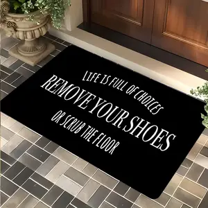 Remove Your Shoes Or Scrub Entrance Mat, Home Decor Highly Absorbent Floor Mats, Anti-slip Quick drying Soft Carpets, Multi-scenario, Indoor Outdoor Entrance Carpet, Non Slip Rug, Water Absorbent Rug, Water Absorbing Mat