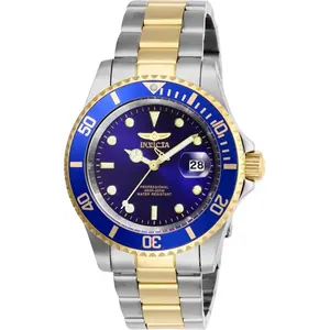Invicta 26972 Men's Pro Diver Quartz 3-Hand Blue Dial Watch, 40 in., Men's Accessories