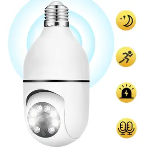 HD Wireless Bulb Security Camera,WiFi Surveillance Camera,Motion Detection,Two-Way Audio,Home Security Camera,Easy to Install