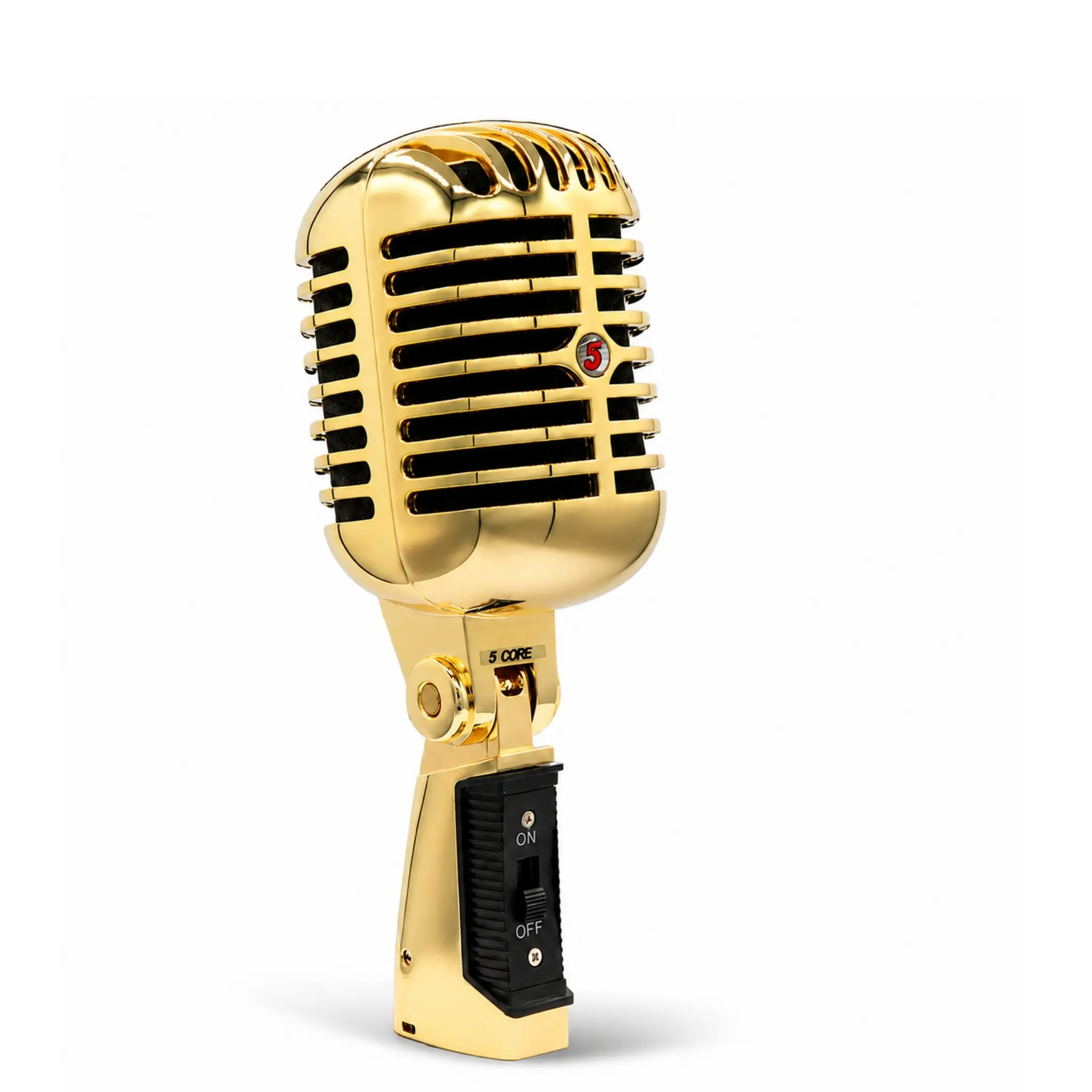 5Core Vintage Microphone Classic Dynamic Professional XLR Studio Retro Style Mic Gold