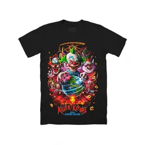 Killer Klowns from Outer Space tee American sci-fi horror comedy t shirt  T-shirts Fashionable short-sleeved T-shirts for men and women in all seasons T-shirts 180g