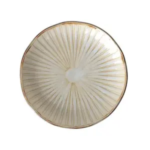 Hasui Tokusa 6.5" Round Appetizer Plate White