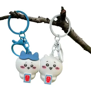 Chiikawa 2 PACK Keychain Best Couple Gifts Magnetic Chiwa and Hachi Keychainr Action Figures Anxiety Fidgets for Couples