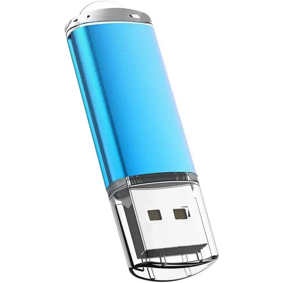 USB Flash Drive 32GB, Maspen Thumb Drive 2.0 High Speed Memory Stick Jump/ Zip/ Pen Drive,Blue,32 GB