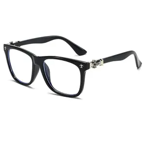 Retro Full-Rim Rectangle Optical Glasses for Adults, Vintage Face-Slimming Designer Frames, Influencer Same-Style Eyewear, Men's Accessories & Women's Fashion Accessory for Casual Outfits & Daily Wear