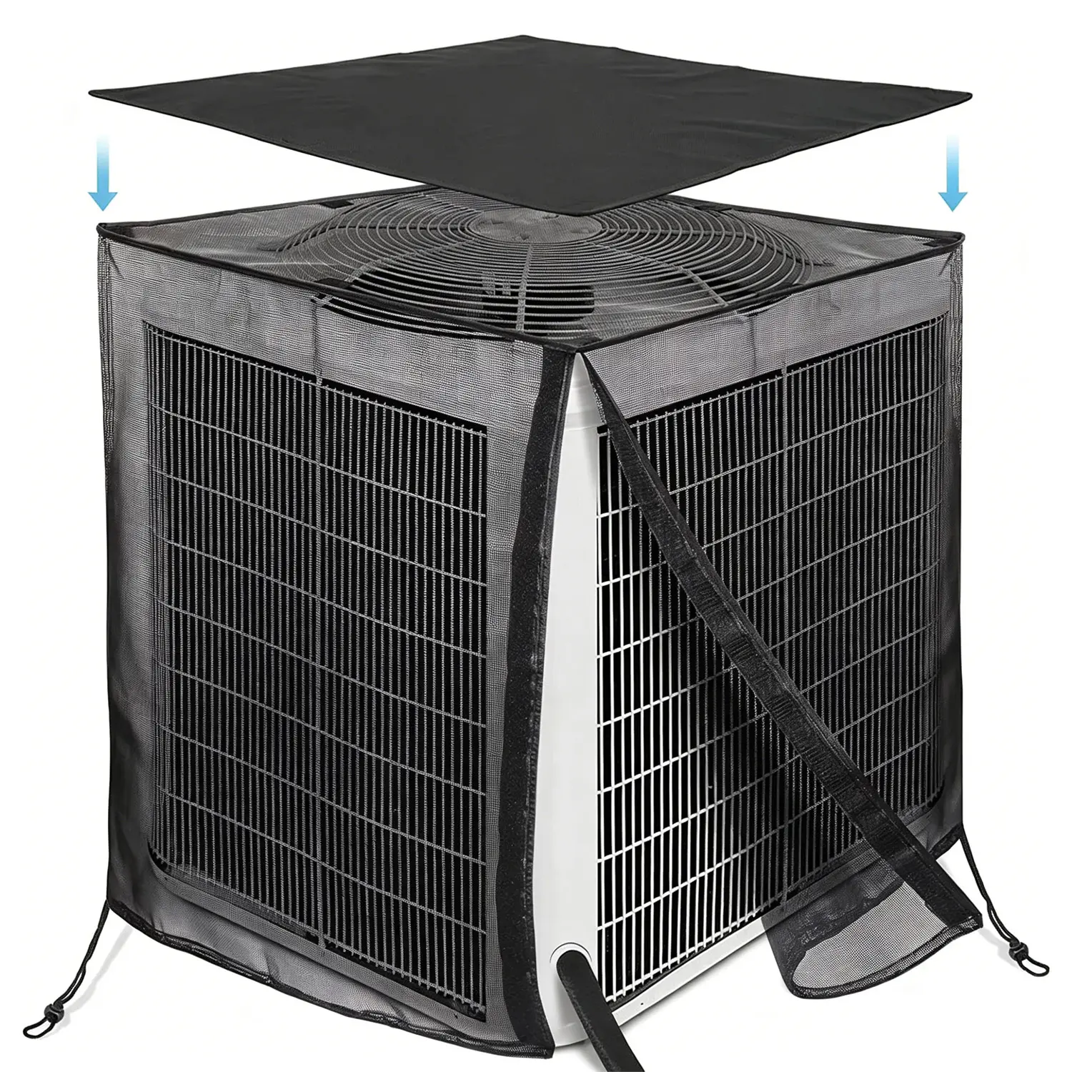 Outdoor AC Top Cover for Homeowners, Weatherproof Dustproof Fabric, Easy Installation, UV-Resistant, Windproof, Efficiency-Boosting External Air Conditioning Unit AC Protection