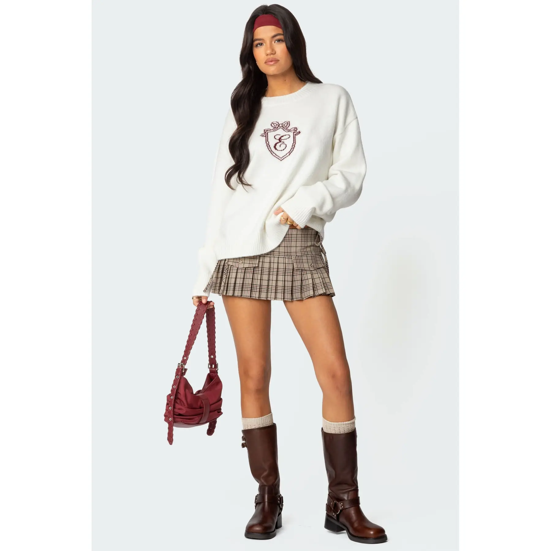 Peighton Plaid Pleated Mini Skort