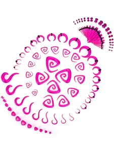 93 Pcs Ear Gauges Stretching Kit 14G-00G Ear Gauges Expander Set Acrylic Spiral Tapers and Plugs Gauges for Ears Silicone Snail Tunnels Horseshoes Body Piercing Jewelry Set