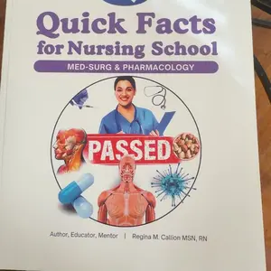 Quick Facts for Nursing School: Med-Surg & Pharmacology (RN & LPN) Interactive Book Set Learning Tools Book Workbook