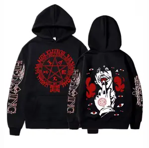 Anime Hellsing Ultimate Hoodies Manga Alucard Print Streetwear Men Women Fashion Oversized Sweatshirts Hoodie Harajuku Pullover