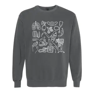 Respiratory Therapy Doodles Crewneck | RT Crewneck | Respiratory Shirt