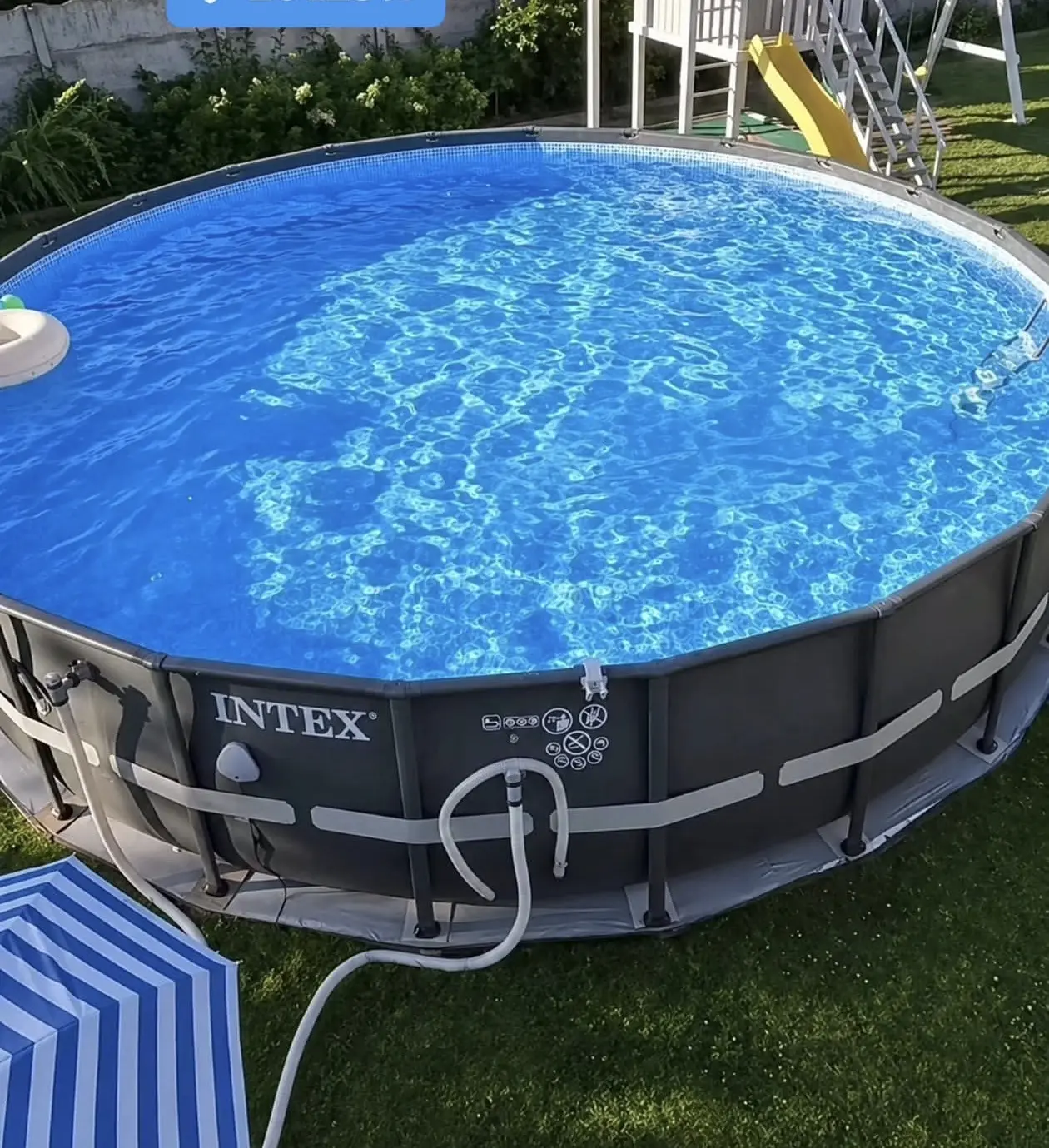 INTEX 15ft x 42in Round Above Ground Complete Frame pool