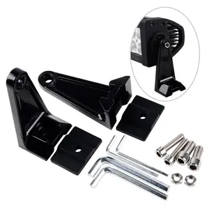 LED Light Bar Side Mounting Brackets With Hardware and Rubber Pad