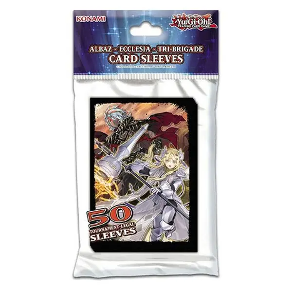 Konami Yu-Gi-Oh Deck Protector Sleeves- ALBAZ - ECCLESIA - TRI-BRIGADE (50 Tournament-Legal Sleeves)