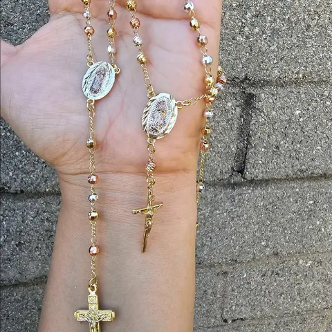 Gold plated virgencita rosario