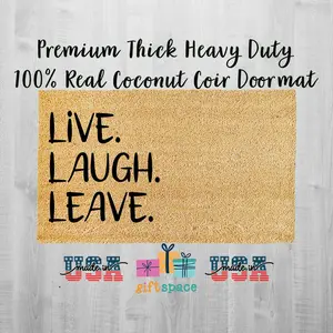 Doormat Live Laugh Leave Go Away Funny Doormat Doormats Front Door Mat Gifts For Him Home Doormat Personalized Gift 3254zz