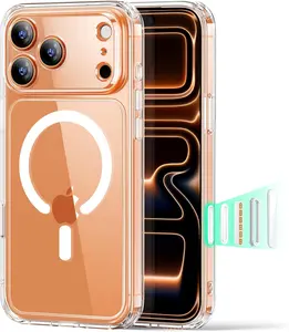 iPhone 17 Pro Max Case – Clear Magnetic Hybrid Cover with Camera Control & Military-Grade Shock Protection