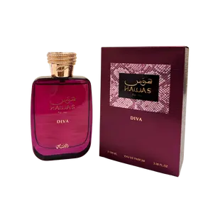 Rasasi | Hawas Diva | Eau De Parfum | 3.4 fl oz - 100 ml | Women's Fragrance | Fruity - Cedar & Vanilla Notes