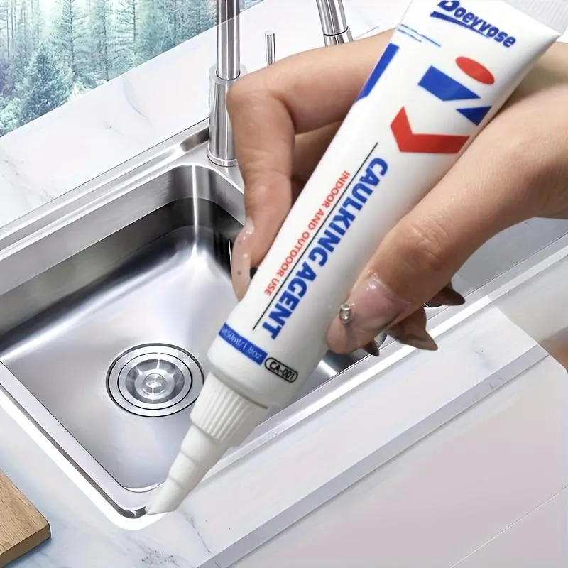 Multipurpose Waterproof Sealant, Easy To Apply Tile & Floor Grout Sealant, Durable Tile Caulk for RV Bathroom & Kitchen Floor