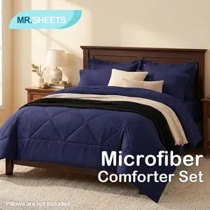 NTBAY Soft Microfiber Comforter Set with Sheets — All-Season 5/7 Piece Bed in a Bag, Cozy Quilt Bedding Set