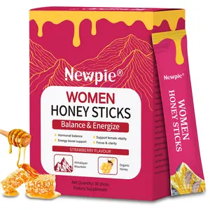 Shilajit Honey Sticks for Women, Strawberry Honeysticks, Natural Energy & Vitality Booster with Shatavari & Saffron for Hormonal Balance, Focus & Stamina | 30 Sticks