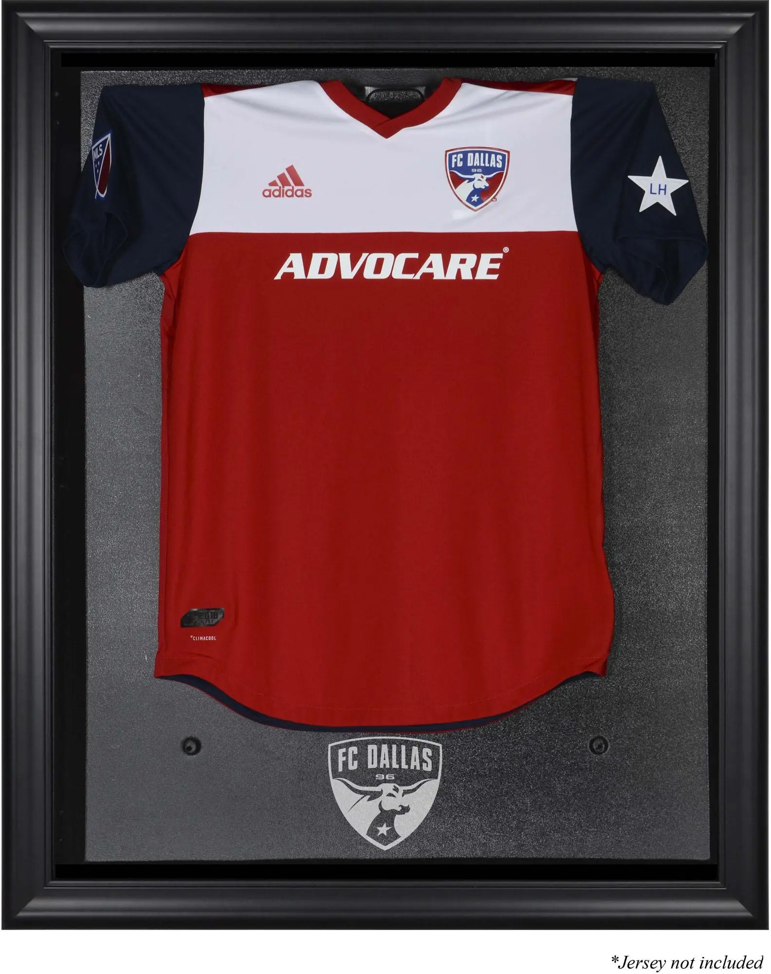 FC Dallas Black Framed Team Logo Jersey Display Case - Soccer Memorabilia